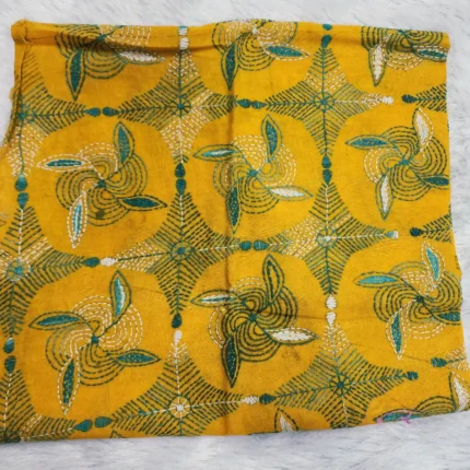 Soft Cotton Blouse Piece with Hand Embroidery – Perfect for Any Saree