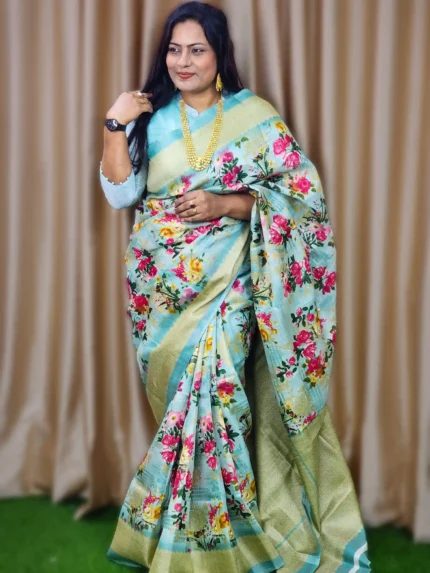 soft-silk-digital-printed-saree-floral-blouse-bd