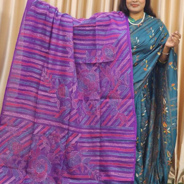 Exclusive Kantha Stitch Orna – Handmade Cotton Pride Collection