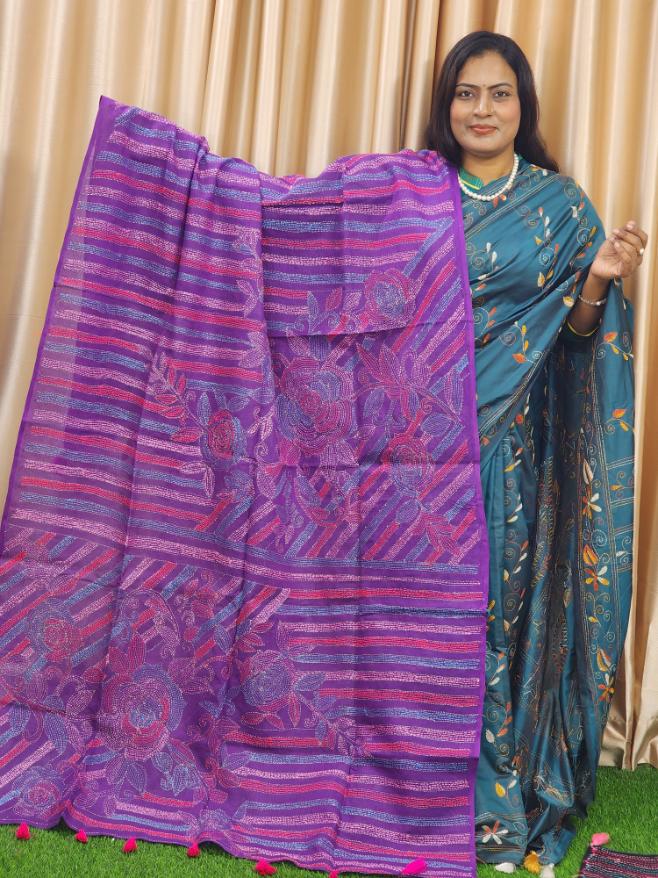 Exclusive Kantha Stitch Orna – Handmade Cotton Pride Collection