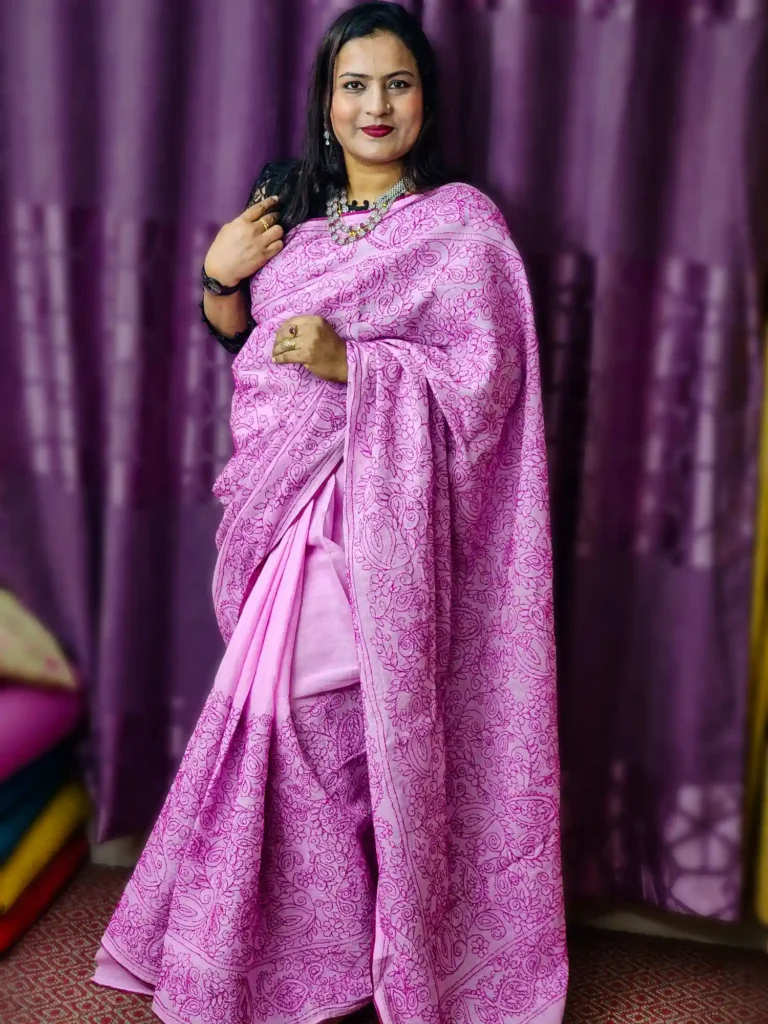 Lux-Pink cotton saree online, buy cotton saree in Bangladesh, pure cotton handloom saree, daily wear saree, Magenta summer saree, bengali cotton sari, cotton saree shop dhaka, lightweight saree for women, soft cotton saree bangladesh