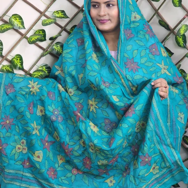 Fine Cotton Hand Embroidery Orna – Made in Bangladesh