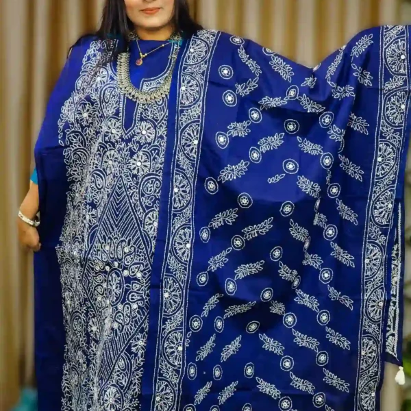 ✅ Elegant Pure White Handloom Cotton Dress for Women – Stylish & Handmade with Love