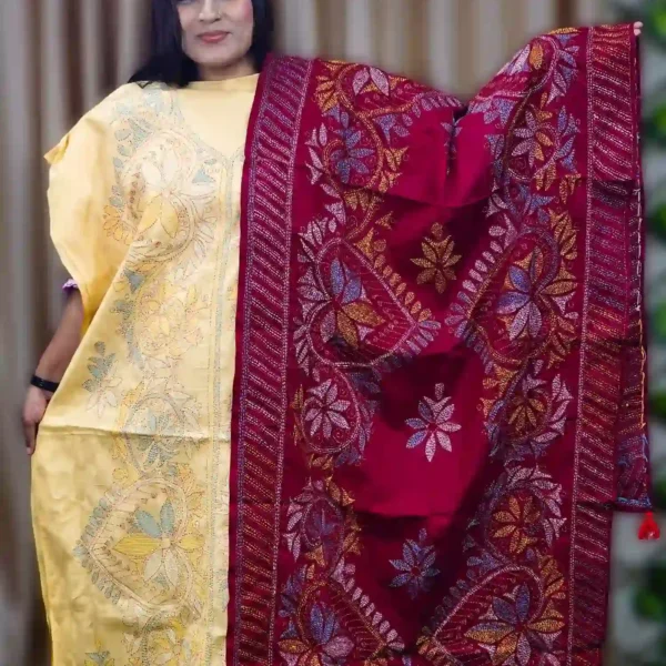 Elegant Pure White Handloom Cotton Dress for Women – Stylish & Handmade with Love