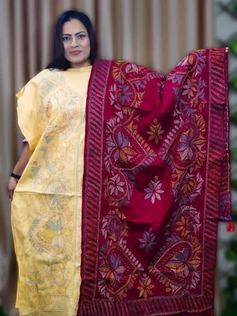 Elegant Pure White Handloom Cotton Dress for Women – Stylish & Handmade with Love