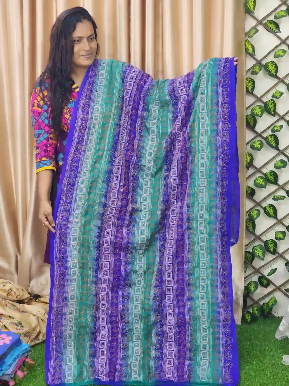 Pure Rajshahi Silk Handwork Dupatta