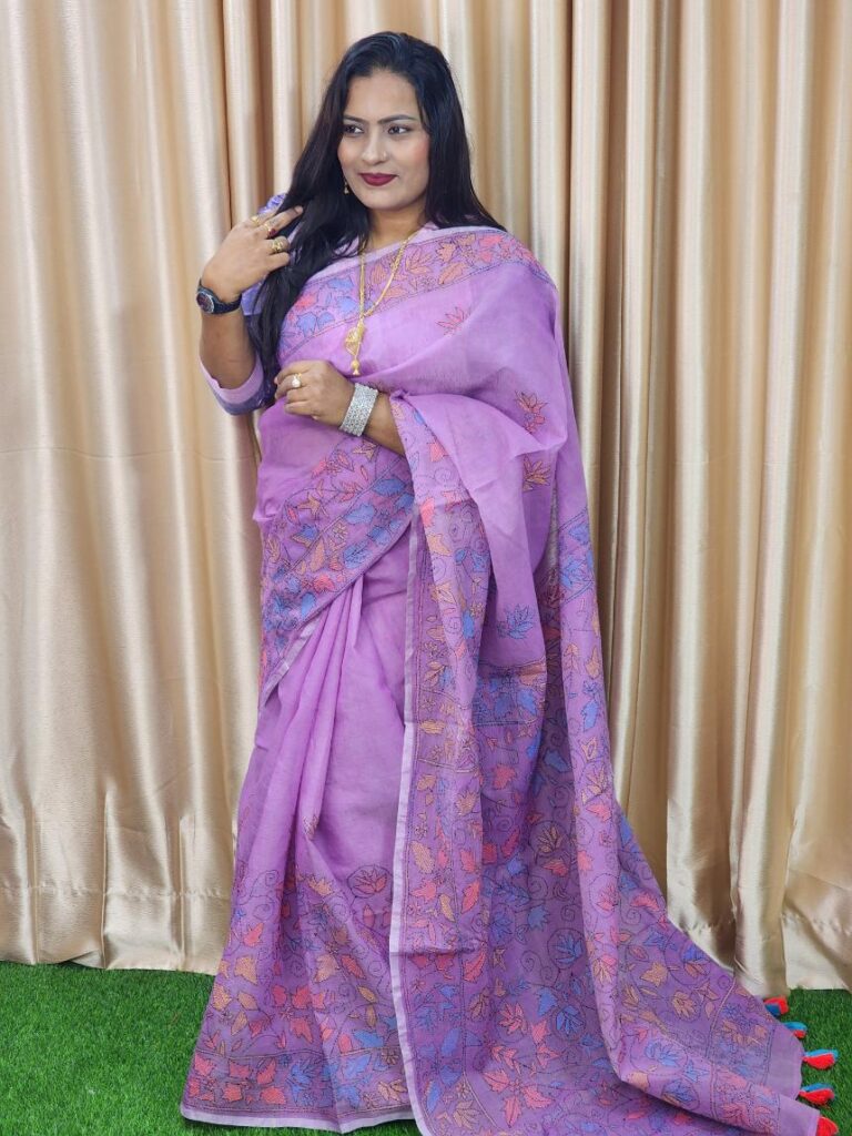 Premium quality Half Silk Saree with hand embroidery. Perfect for weddings, parties & gifts. Shop exclusive Bangladeshi half silk saree online.