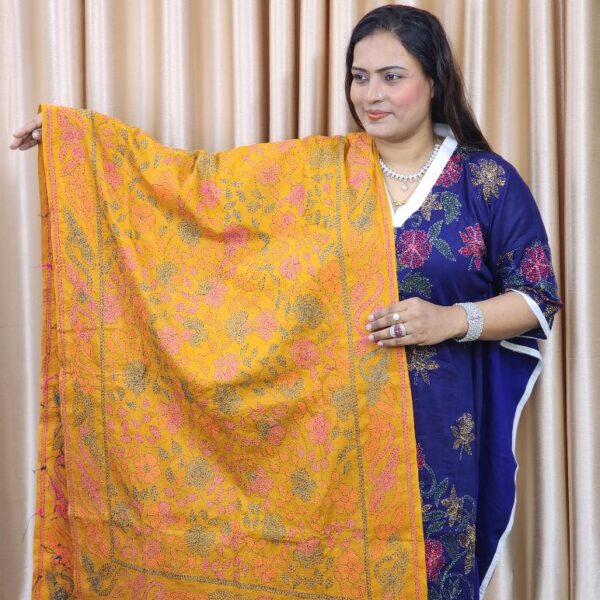 Kantha Stitch Cotton Orna In BD