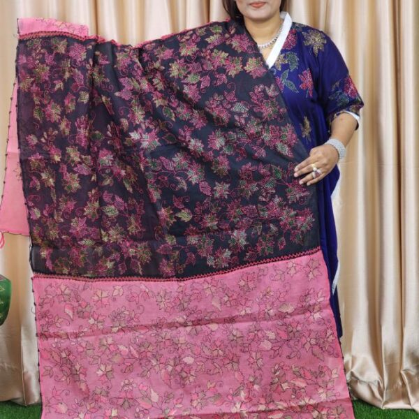 Hater Kajer Dual Shade (Pink & Blue) Cotton Orna-Bd