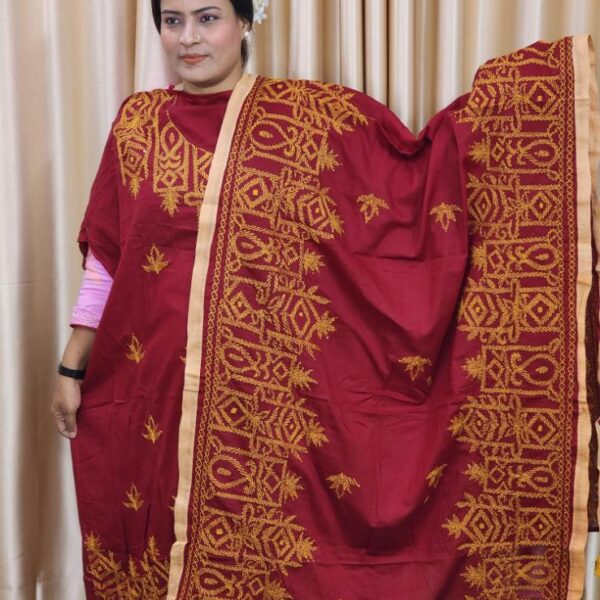 Maroon Hand Work Premium Dress-Online Shop