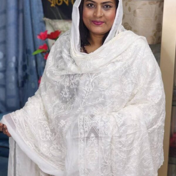 Elegant White Orna - Mayajal Design