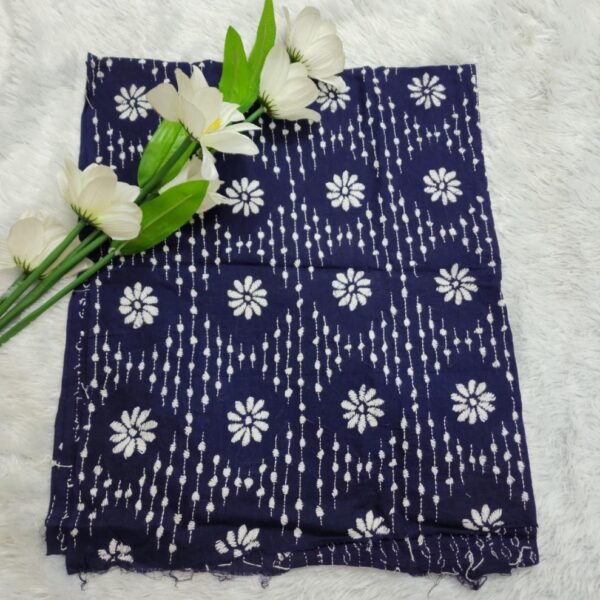 Navi Blue Elegant Blouse Piece