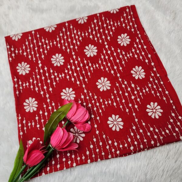 Premium Handwork Blouse Piece — 1Goz Red