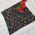 Premium Handwork Blouse Piece — 1Goz Black Multi Colour