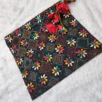 Handwork Blouse Piece Black Multi