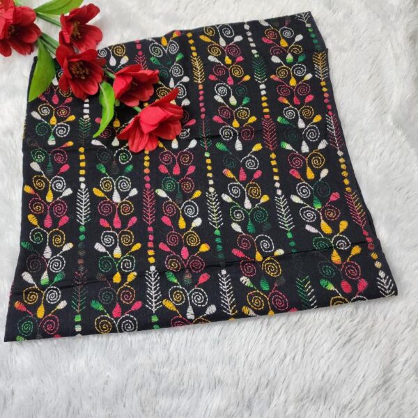 Handwork Blouse Piece-Color Black