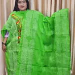Parrot Green Ti-Di Pride Dress With Hand Stitch