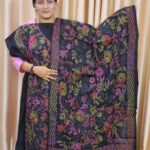 হাতের কাজের কালো সুতি ড্রেস