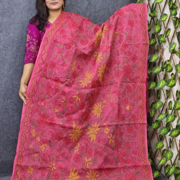 Boro Namazi Orna Misti Pink Kantha Work