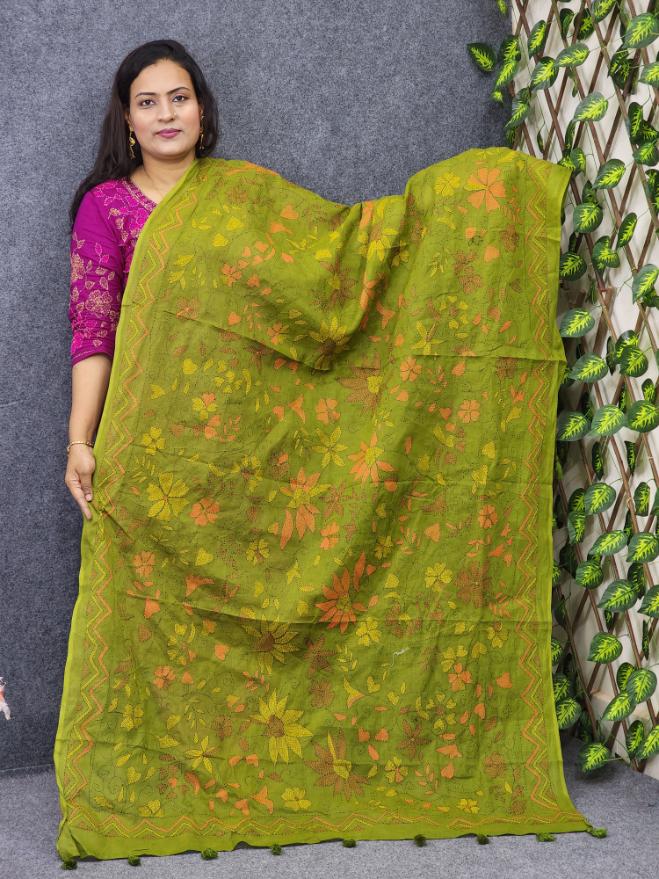 Olive green suti orna