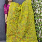 Hand Work Olive Green Color Orna For Fashion Or Style