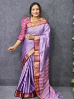 Luxury Gadwall Inspira Purple Saree On Smart Budget - Image 4