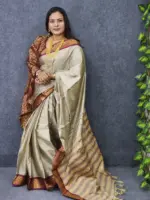 Luxury Gadwall Inspira Gold Saree On Smart Budget - Image 3