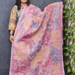 Hand Embroidery Cotton Orna Pink Color For Fashion