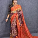 Hand Made Batik Silk Saree