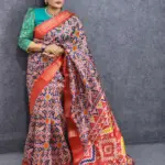 Blue Silk Saree Digital Print Best for gifting