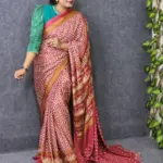 Wine Color Weight Less Silk Saree Best for gifting