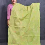 Hand Work Lemon Green Orna For Gift Elder