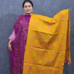 দুই শেডের হাতের কাজ করা কামিজ আর ওড়না