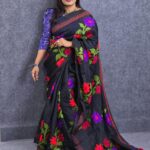 Hater Kajer Kalo Saree