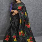 Hater Kajer Kalo Golap Saree