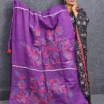 Purple Color Orna With Hand Work