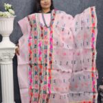 Adi-Cotton Pink Hand Work Party Dress