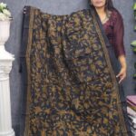 হাতের কাজ করা কালো ওড়না