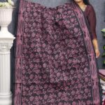 Pink Kaj Kora Kalo Orna Design