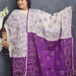 হাতের কাজের সাদা ড্রেস ডিজাইন