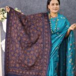 Deep Blue Hand Work Shawls