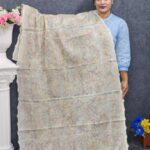 White Multi Color Hand Embroidery Orna