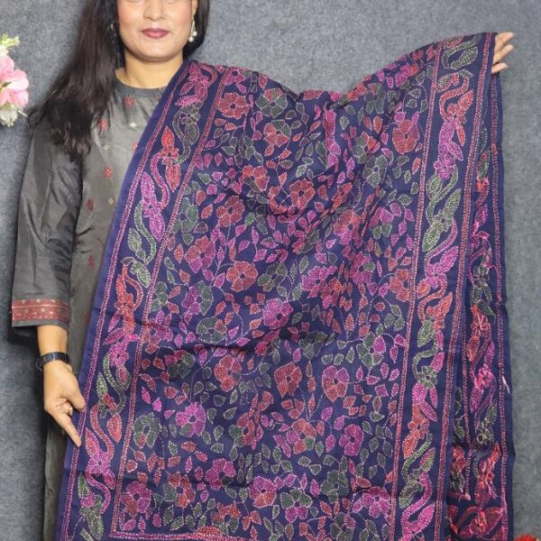 Navy Blue Orna Heavy Work