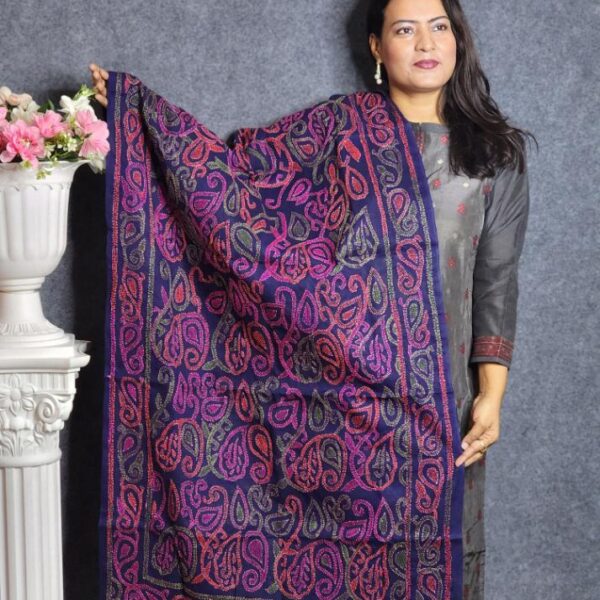 Most Beautifully Blue Color Orna Heavy Work