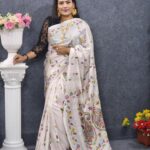 Exclusive Silk Saree - White Color