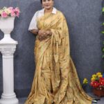 Golden Color Silk Saree Very Impressive Color