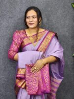 Luxury Gadwall Inspira Purple Saree On Smart Budget - Image 2