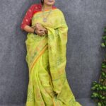 হাতের কাজের সুতি শাড়ী ডিজাইন বিডি শপ