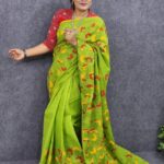 Kantha Work Suti Saree Lemon Color