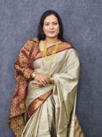 Luxury Gadwall Inspira Gold Saree On Smart Budget - Image 2